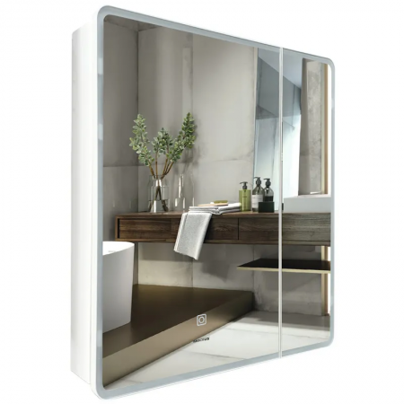 Шафа дзеркальна Olivary-CM-01-80/LED/Touch/димер/регулятором яскравості/800x700x130 (MI8296)